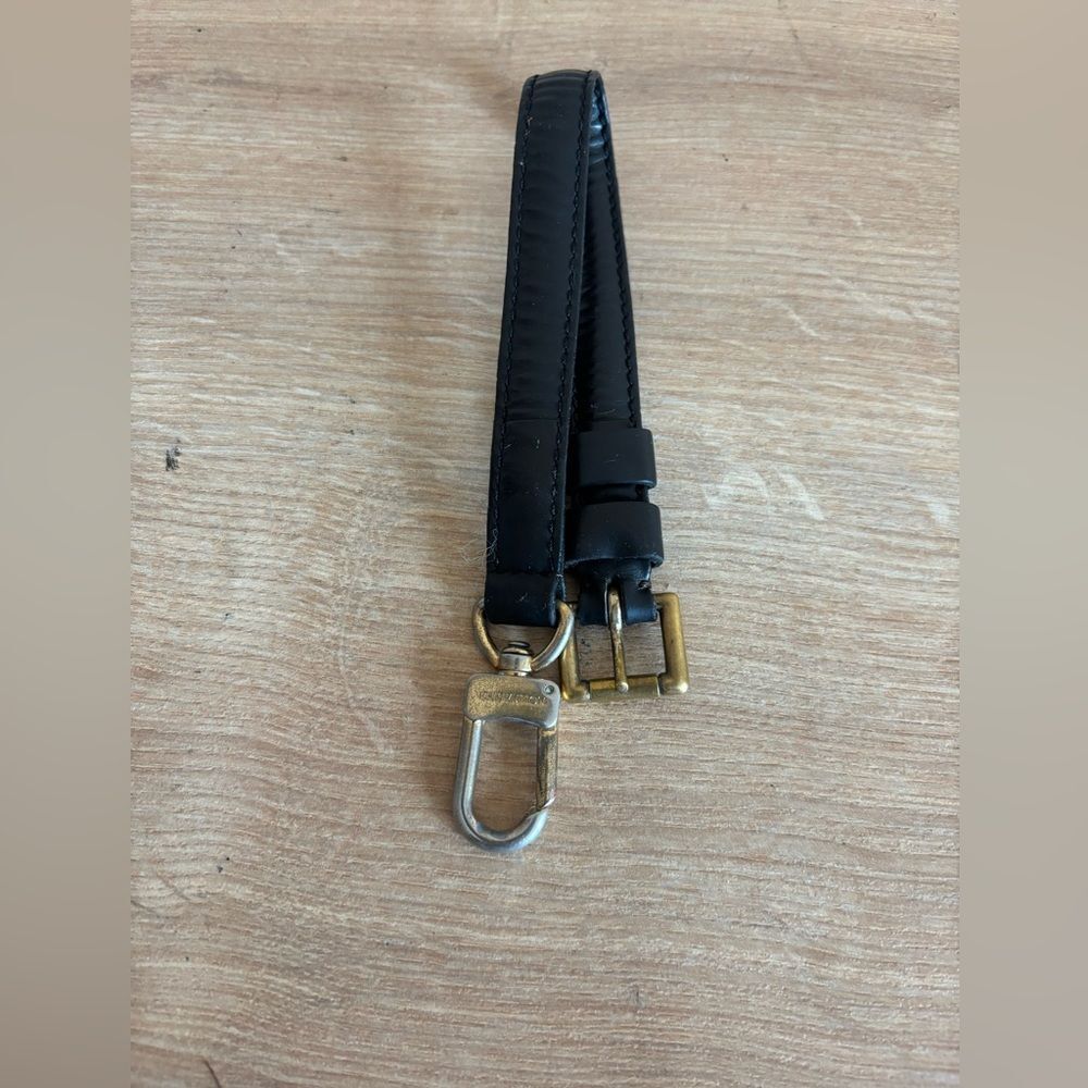 Authentic Louis Vuitton black strap extender